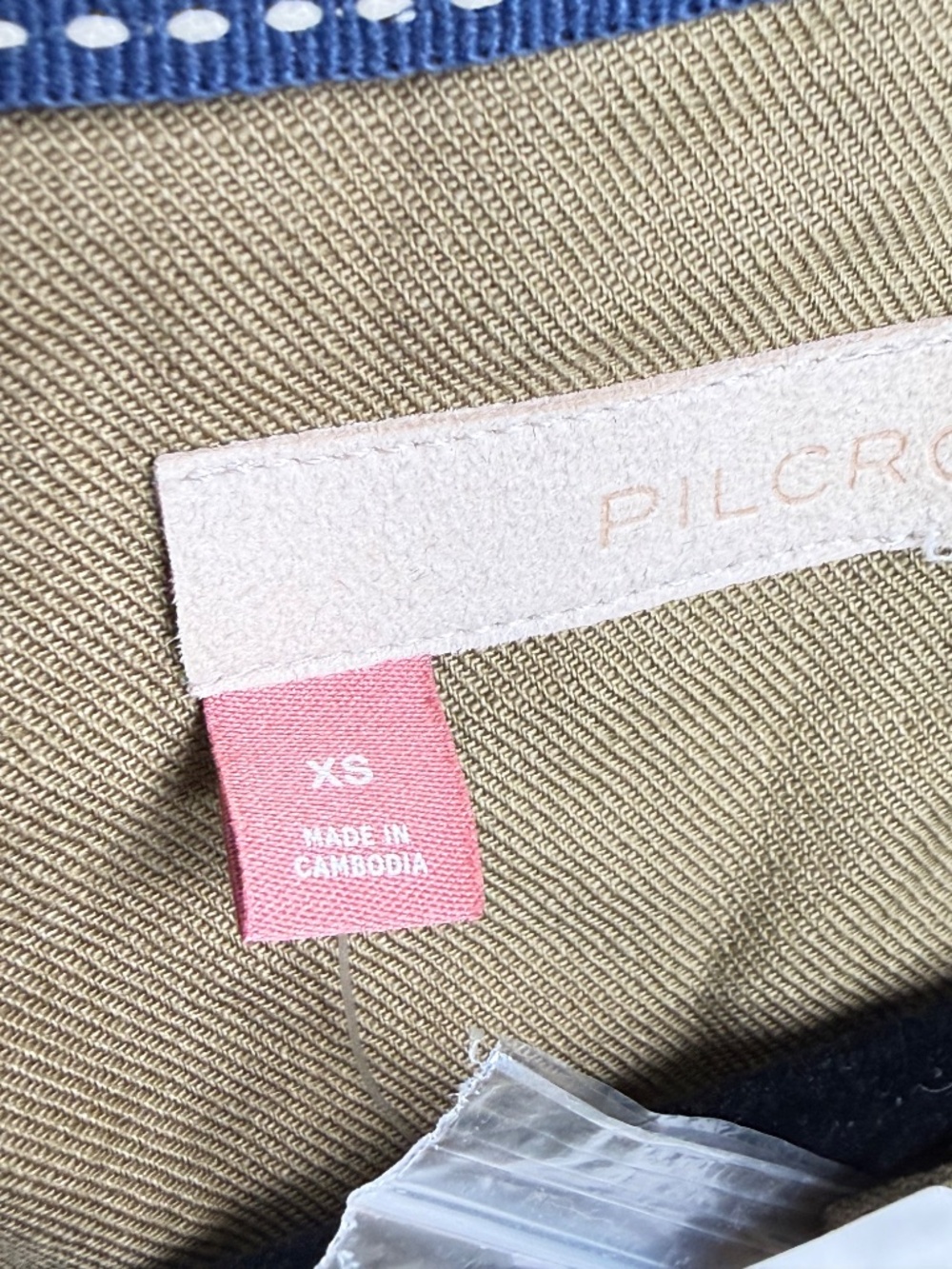 Pilcro Olive Ruffle Utility Dress XS NWT Anthropologie - Picture 7 of 8